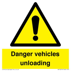 WV12274: Danger Vehicles Unloading