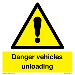 WV12274: Danger Vehicles Unloading