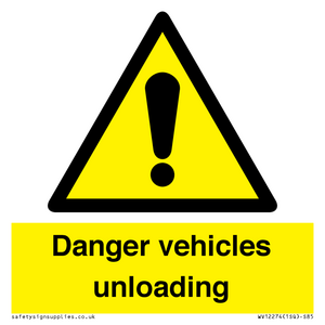 WV12274: Danger Vehicles Unloading