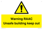 WV12348: Warning RAAC Unsafe building keep out
