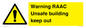 WV12348: Warning RAAC Unsafe building keep out