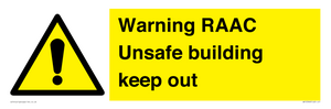 WV12348: Warning RAAC Unsafe building keep out