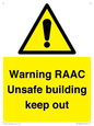 WV12348: Warning RAAC Unsafe building keep out