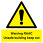 WV12348: Warning RAAC Unsafe building keep out