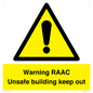 WV12348: Warning RAAC Unsafe building keep out