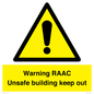 WV12348: Warning RAAC Unsafe building keep out