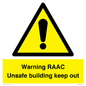 WV12348: Warning RAAC Unsafe building keep out