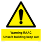 WV12348: Warning RAAC Unsafe building keep out