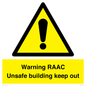WV12348: Warning RAAC Unsafe building keep out