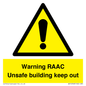 WV12348: Warning RAAC Unsafe building keep out