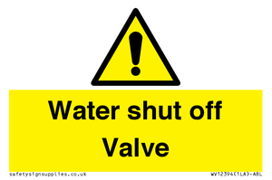 WV12394: Water shut off Valve