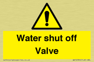 WV12394: Water shut off Valve