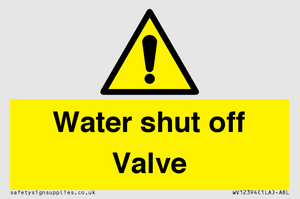 WV12394: Water shut off Valve