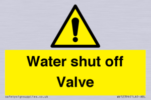 WV12394: Water shut off Valve