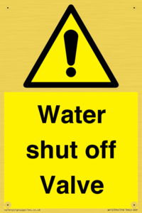 WV12394: Water shut off Valve