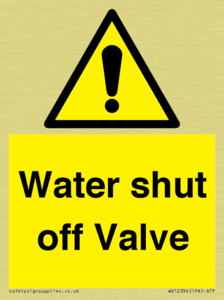 WV12394: Water shut off Valve