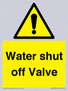 WV12394: Water shut off Valve
