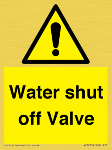 WV12394: Water shut off Valve