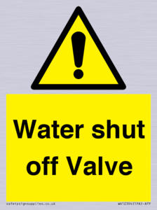 WV12394: Water shut off Valve