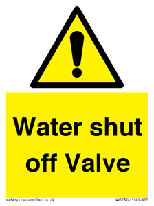 WV12394: Water shut off Valve