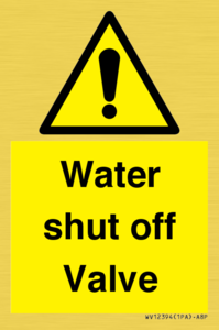 WV12394: Water shut off Valve