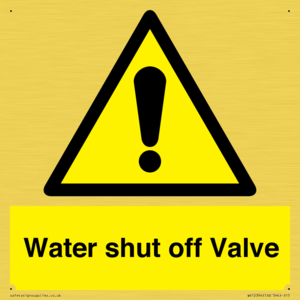 WV12394: Water shut off Valve