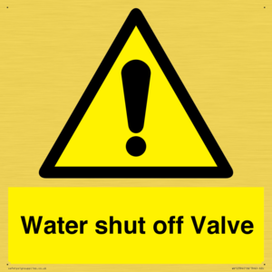 WV12394: Water shut off Valve
