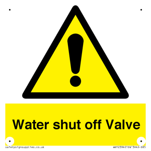 WV12394: Water shut off Valve