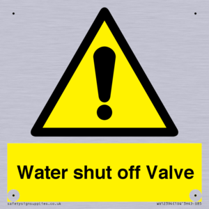 WV12394: Water shut off Valve