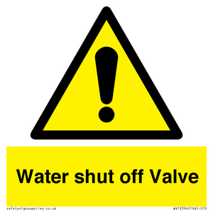 WV12394: Water shut off Valve
