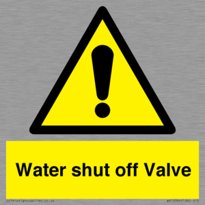 WV12394: Water shut off Valve