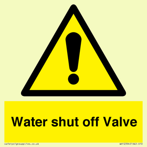 WV12394: Water shut off Valve