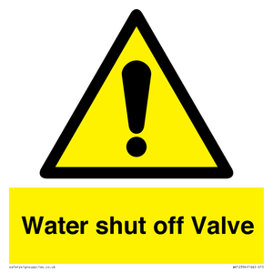 WV12394: Water shut off Valve