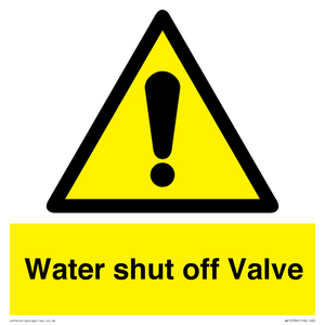 WV12394: Water shut off Valve