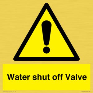 WV12394: Water shut off Valve