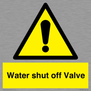 WV12394: Water shut off Valve