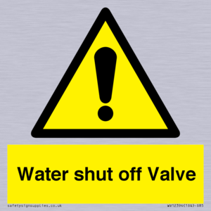 WV12394: Water shut off Valve