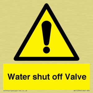 WV12394: Water shut off Valve