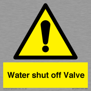 WV12394: Water shut off Valve