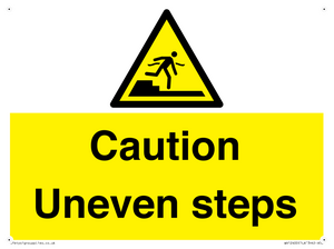 WV12400: Caution Uneven steps