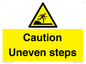 WV12400: Caution Uneven steps