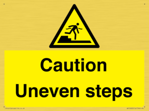 WV12400: Caution Uneven steps