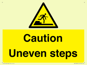 WV12400: Caution Uneven steps