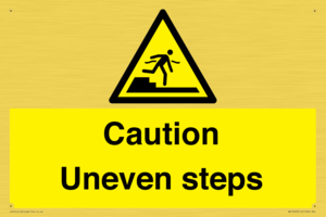 WV12400: Caution Uneven steps