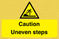 WV12400: Caution Uneven steps