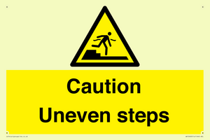 WV12400: Caution Uneven steps