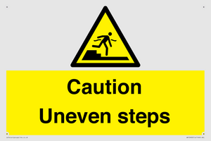 WV12400: Caution Uneven steps