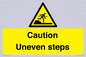 WV12400: Caution Uneven steps