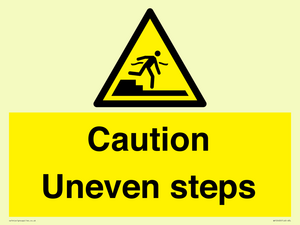 WV12400: Caution Uneven steps