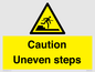 WV12400: Caution Uneven steps